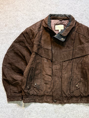 Bomber leather jacket(M/L)