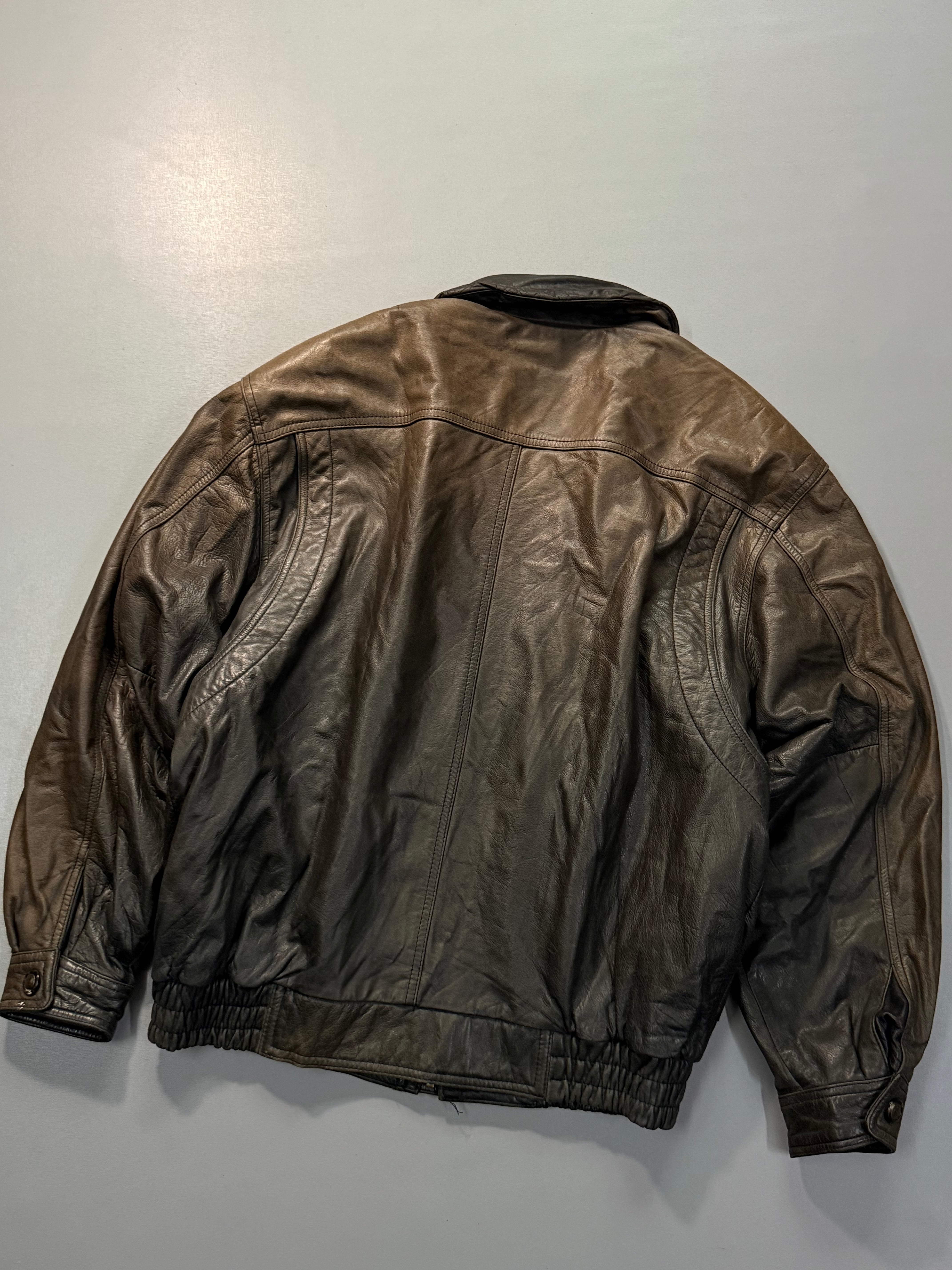 Bomber leather jacket(M/L/XL)