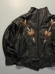 Bomber leather jacket(S/M)