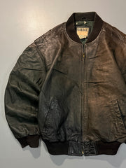 Bomber leather jacket(M/L)