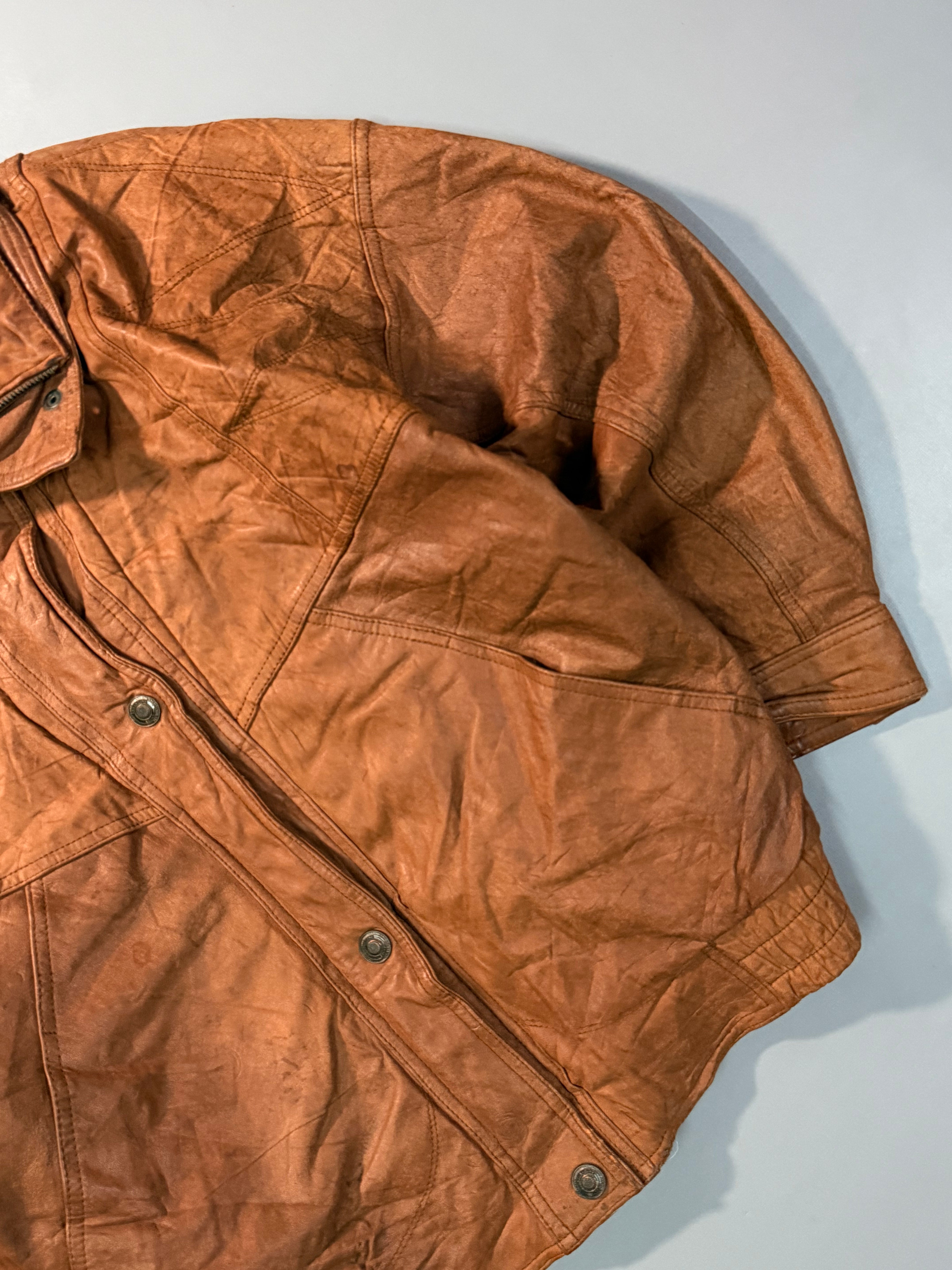 Bomber leather jacket(S/M)