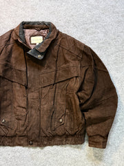 Bomber leather jacket(M/L)