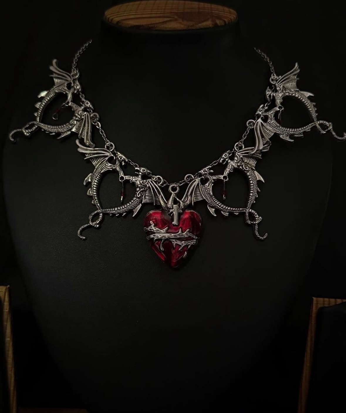 Sacred heart necklace
