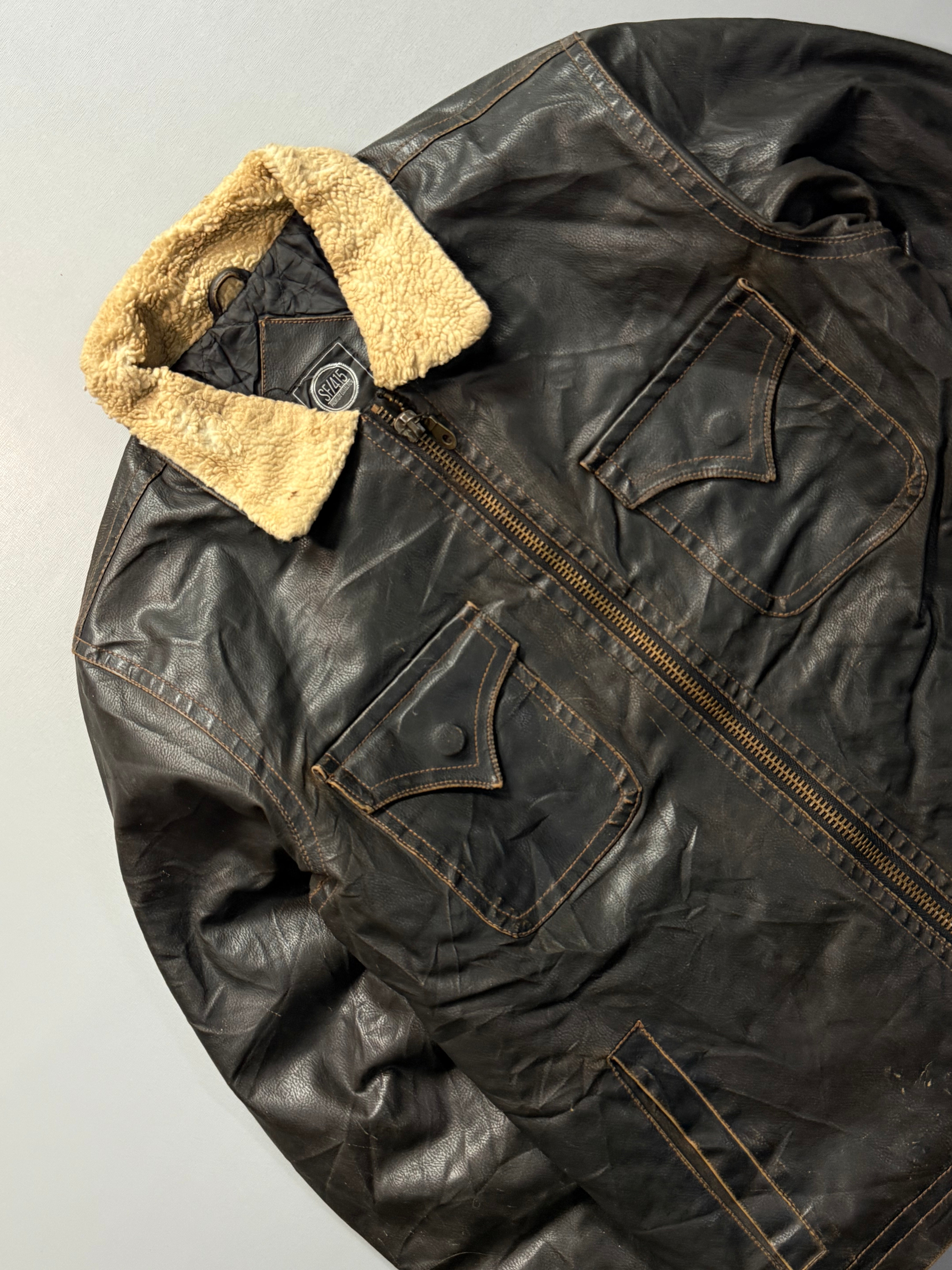 Leather jacket(L/XL)