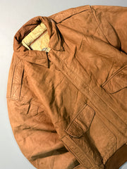 Bomber leather jacket(M/L)