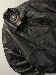 Bomber leather jacket(M/L)