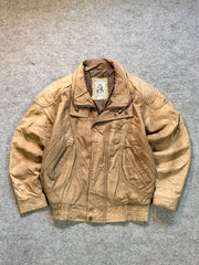 Bomber leather jacket(S/M)