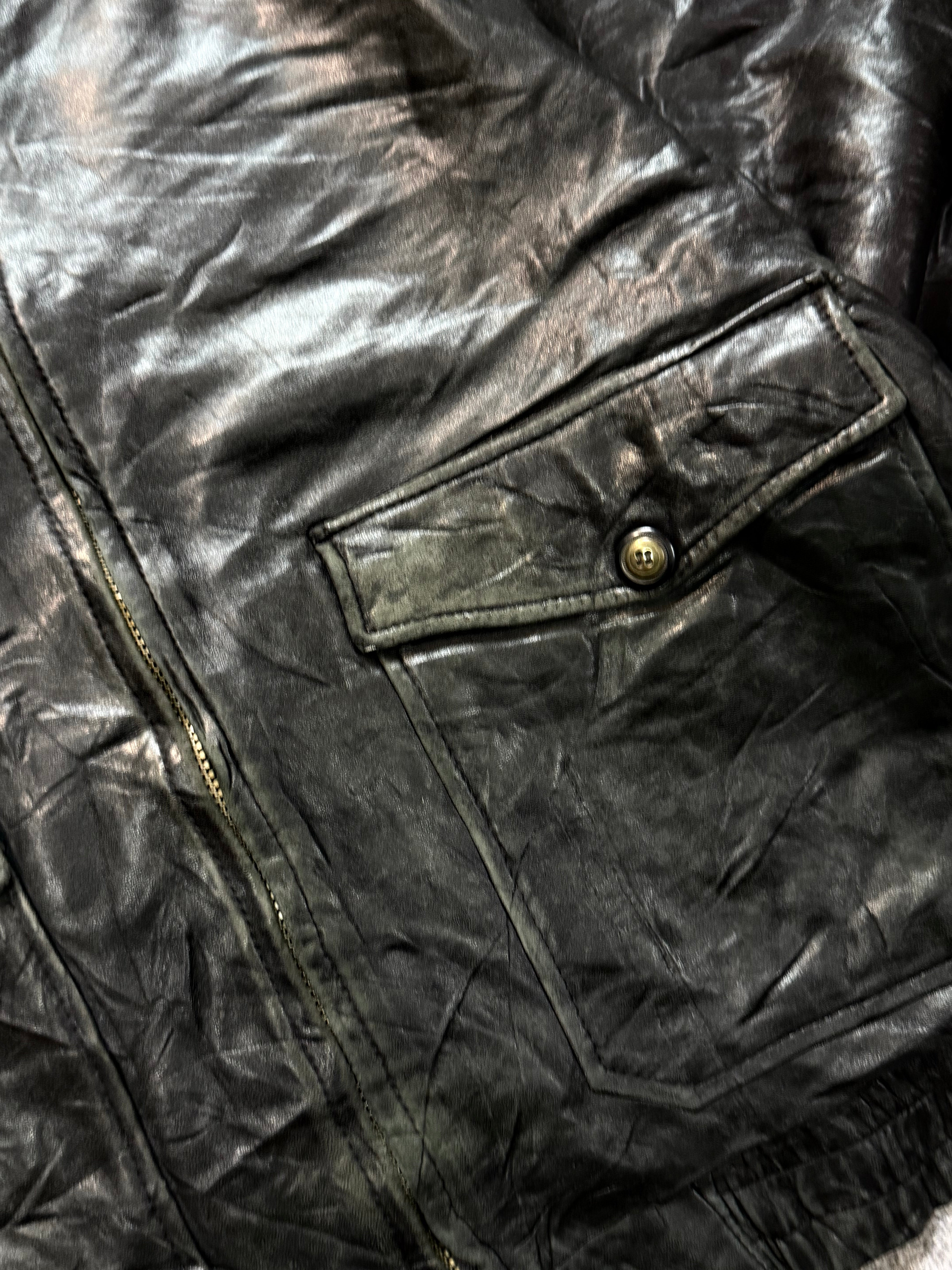 Bomber leather jacket(M/L/XL)