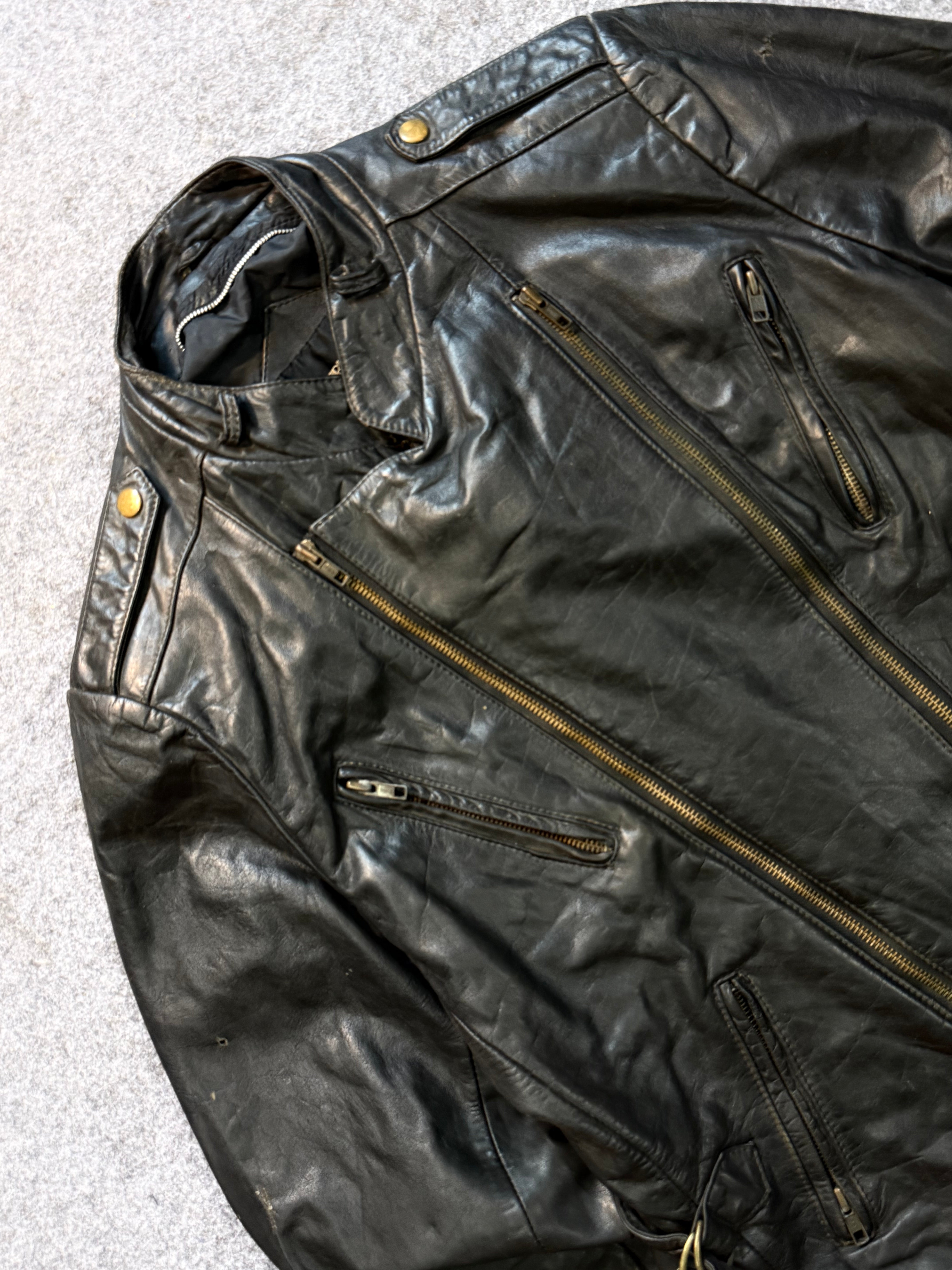 Biker leather jacket(M/L)
