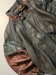 Bomber leather jacket(L/XL)