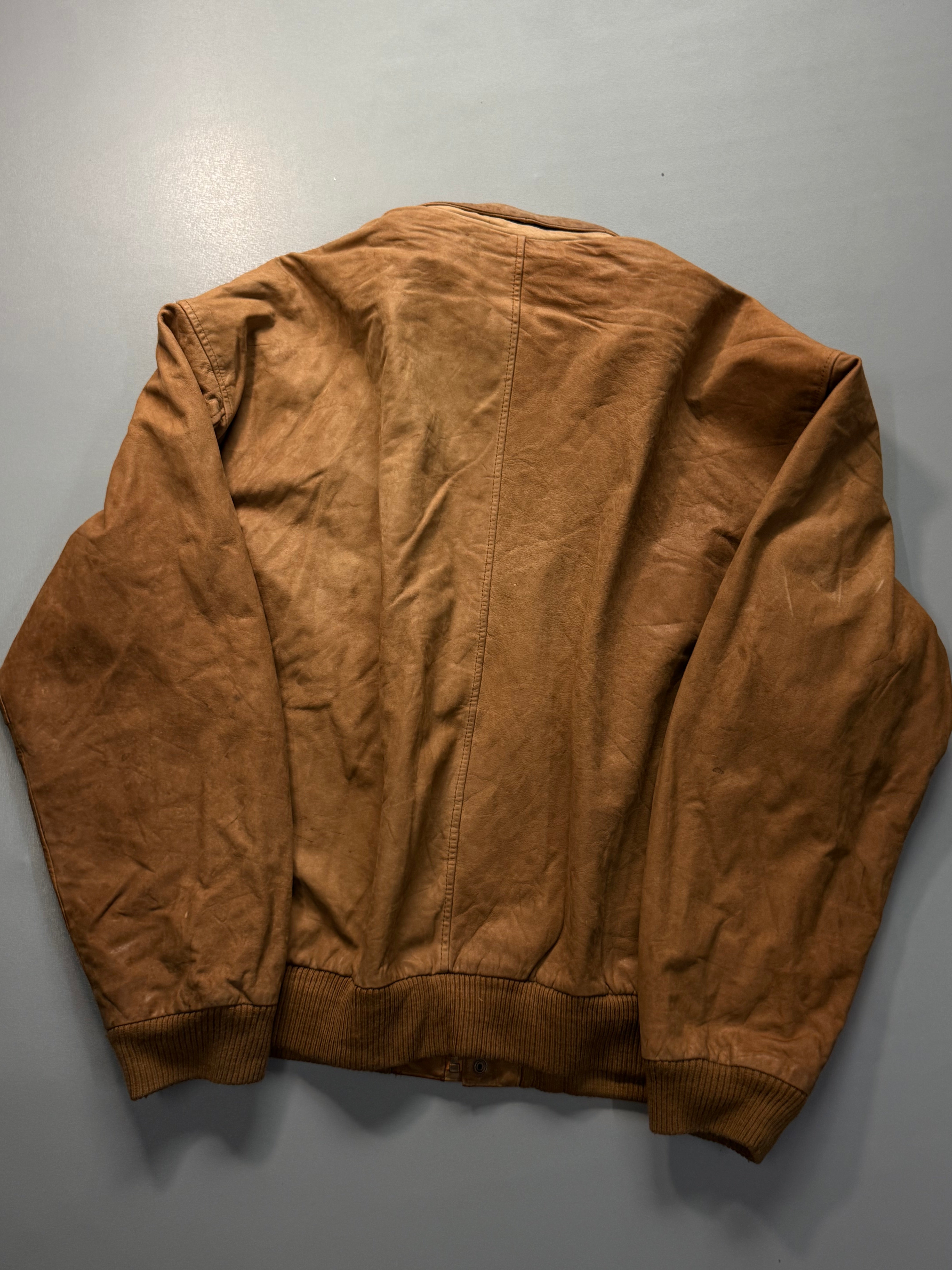Bomber leather jacket(XL/2XL)