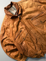 Bomber leather jacket(XL/2XL)