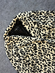 Animal print fur coat(M/L/Xl)