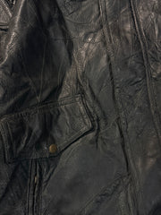 Bomber leather jacket(L/XL)