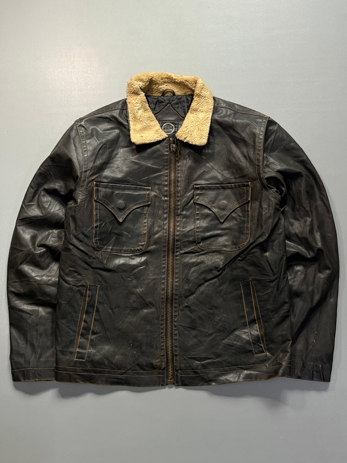 Leather jacket(L/XL)