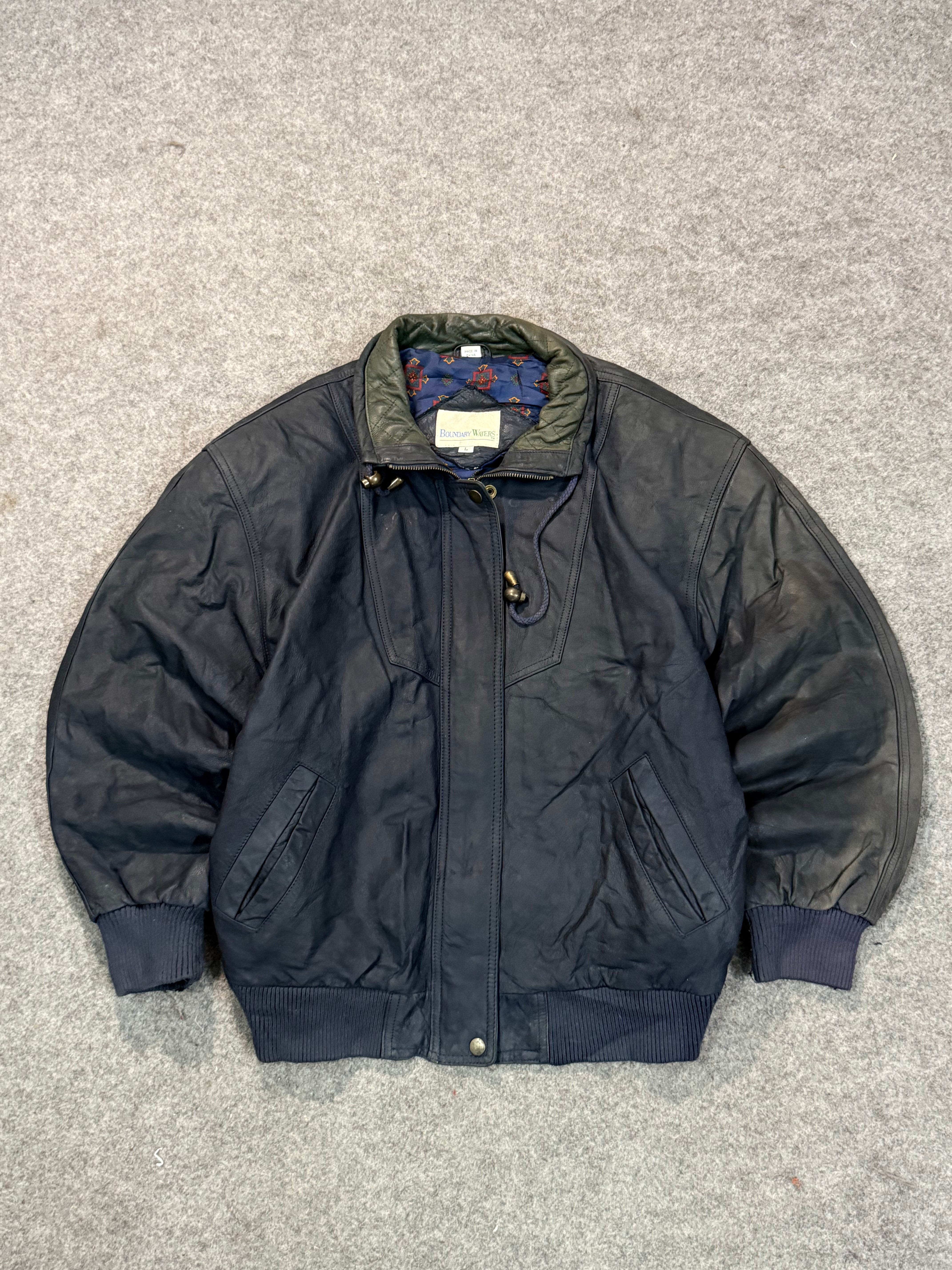 Bomber leather jacket(M/L/XL)