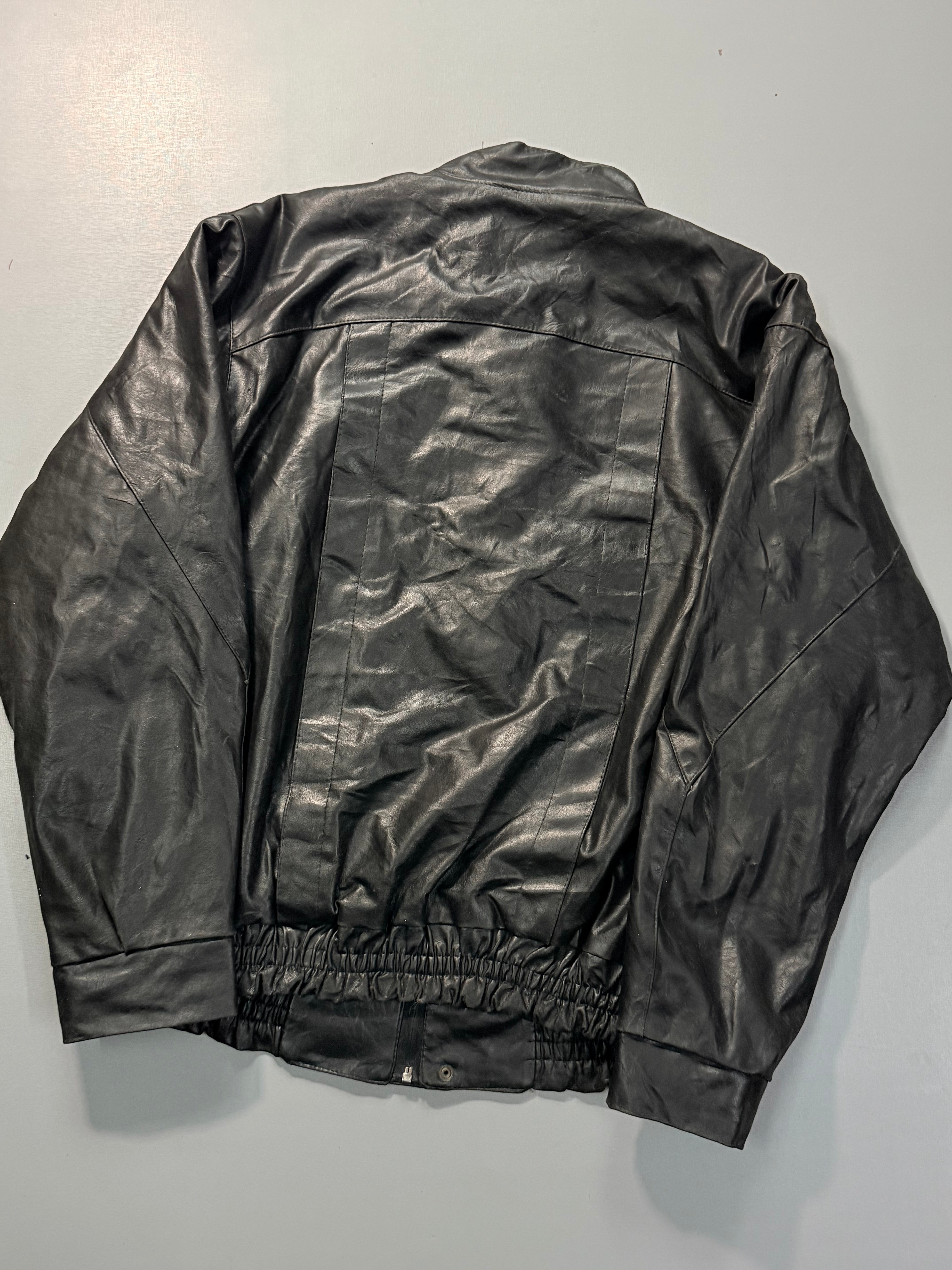Bomber leather jacket(L/XL)