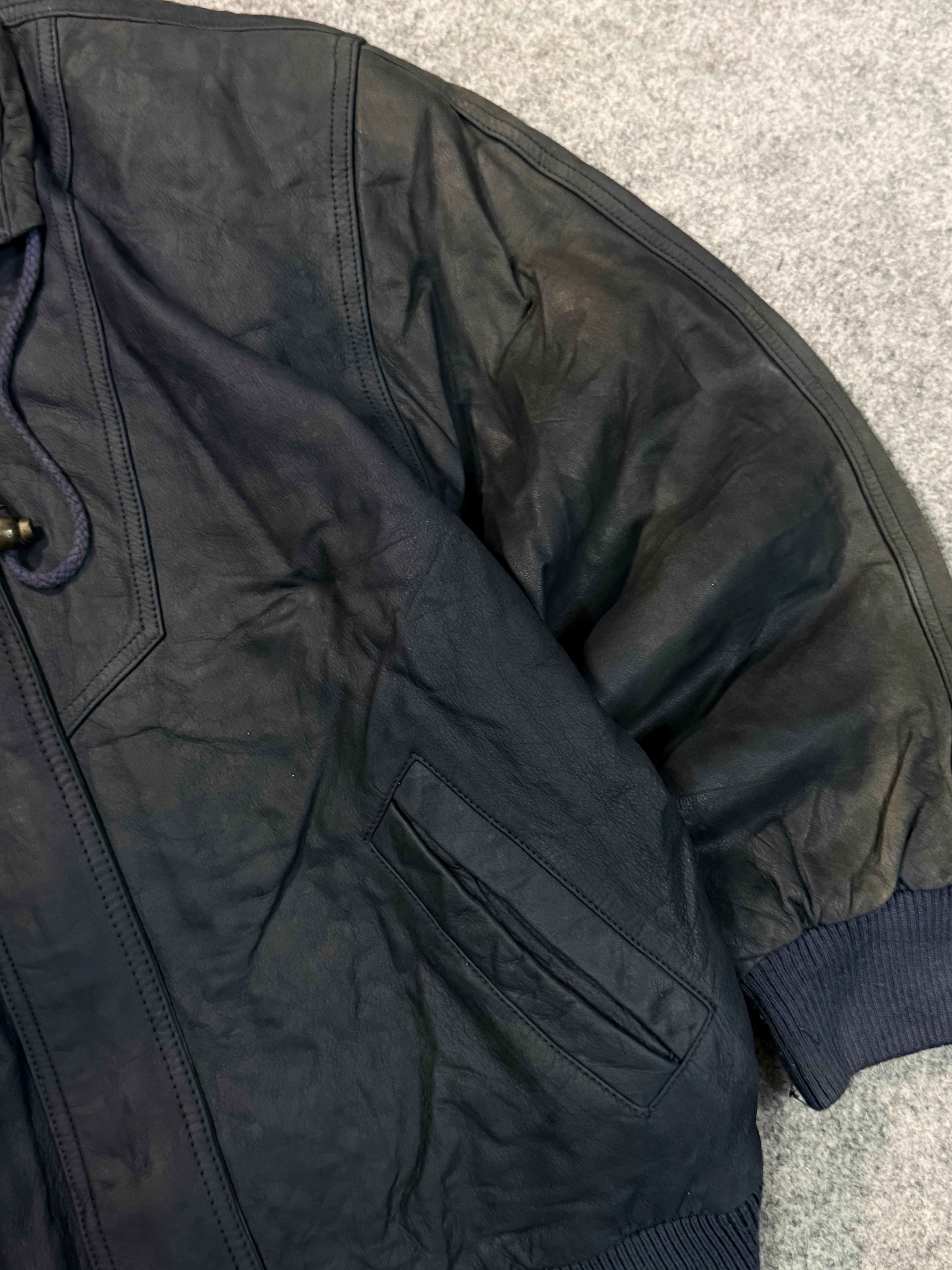 Bomber leather jacket(M/L/XL)
