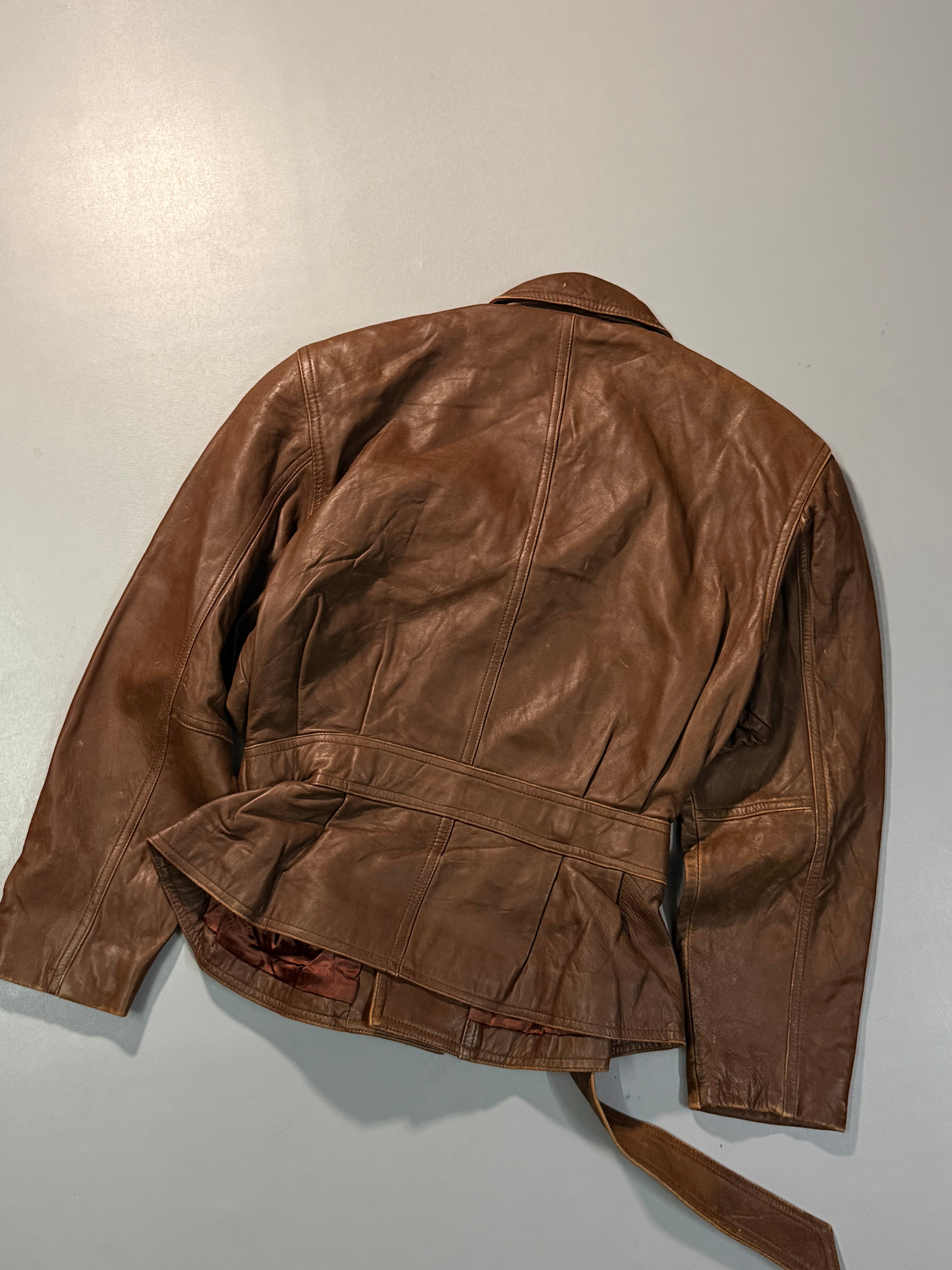 Biker leather jacket(XS/S)