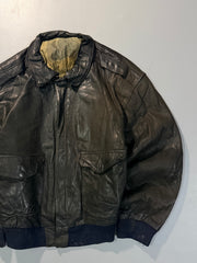 Bomber leather jacket(M/L)