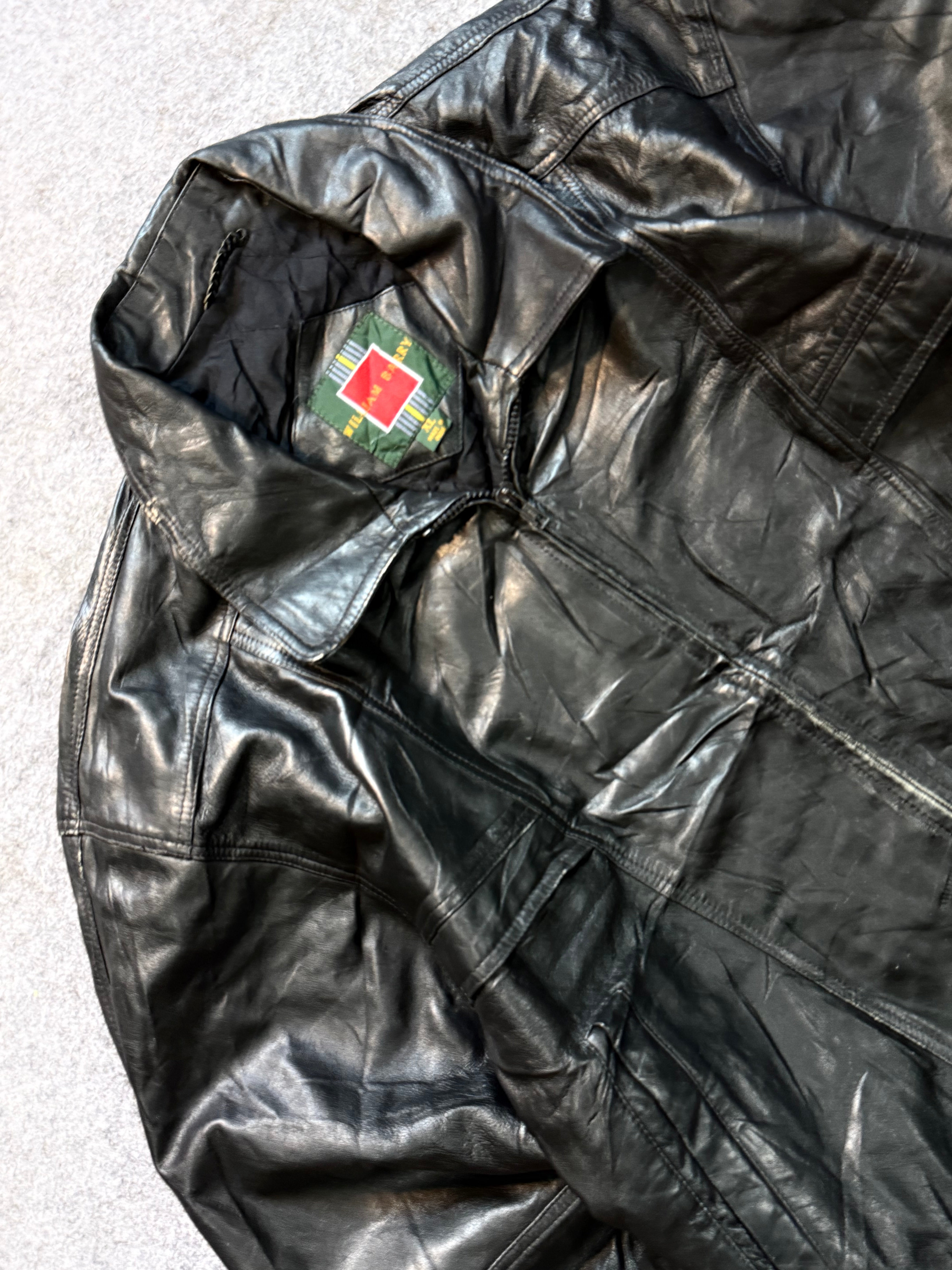 Bomber leather jacket(M/L)