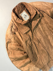 Bomber leather jacket(XS/S)