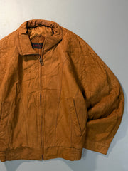 Bomber leather jacket(M/L)