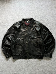 Bomber leather jacket(M/L/XL)