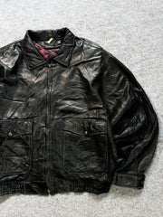 Bomber leather jacket(M/L/XL)