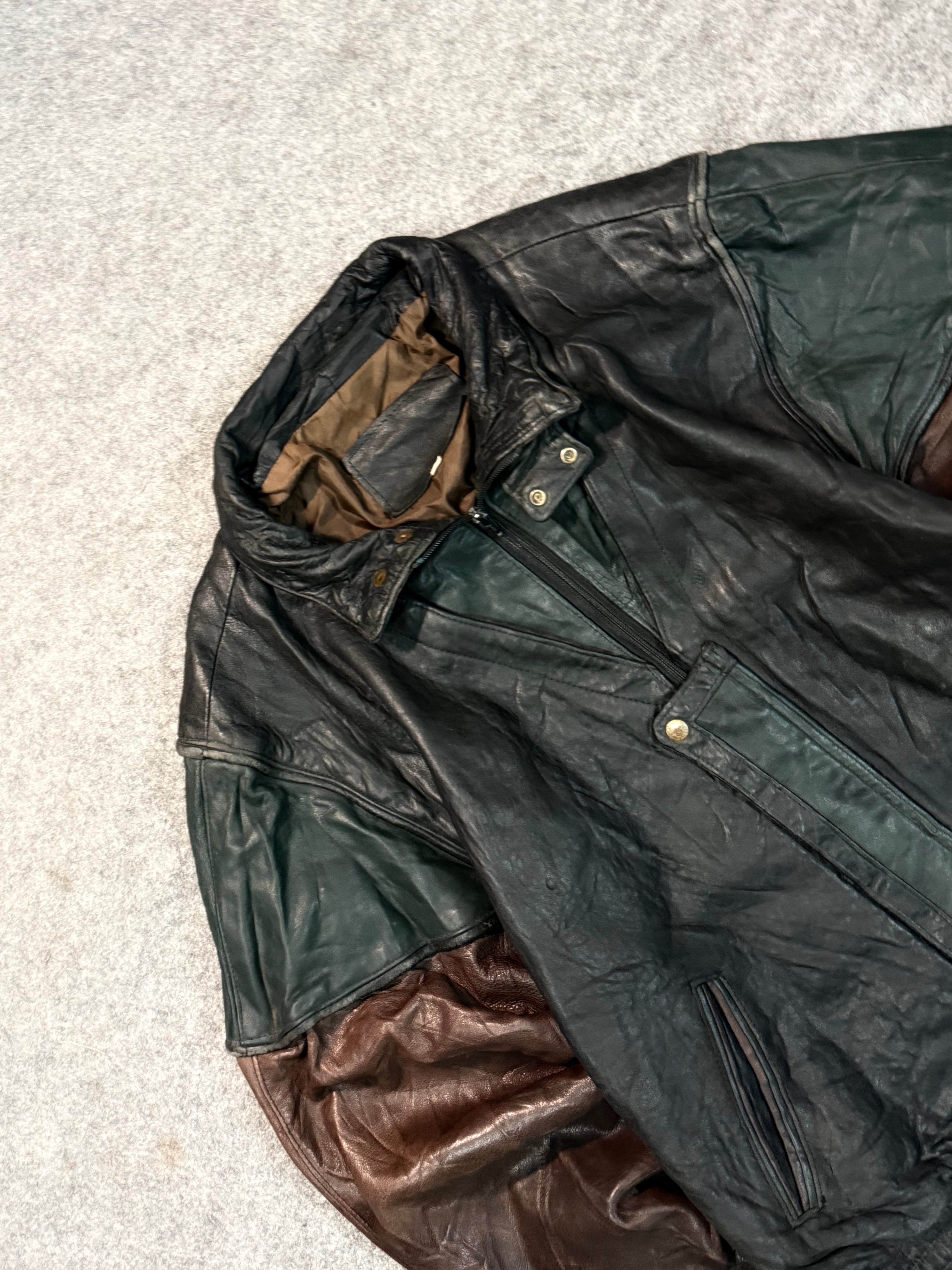 Bomber leather jacket(L/XL)