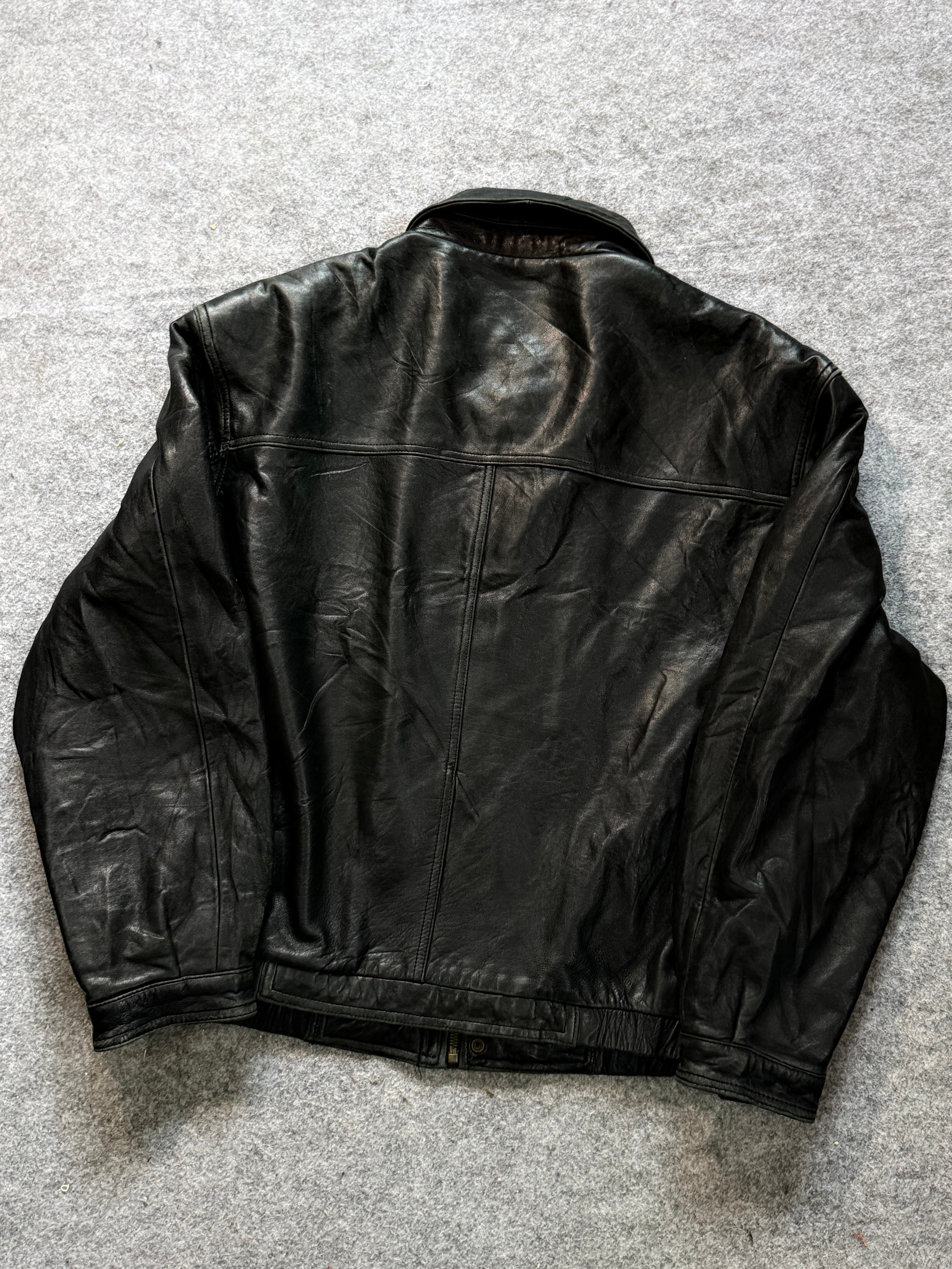 Bomber leather jacket(L/XL)