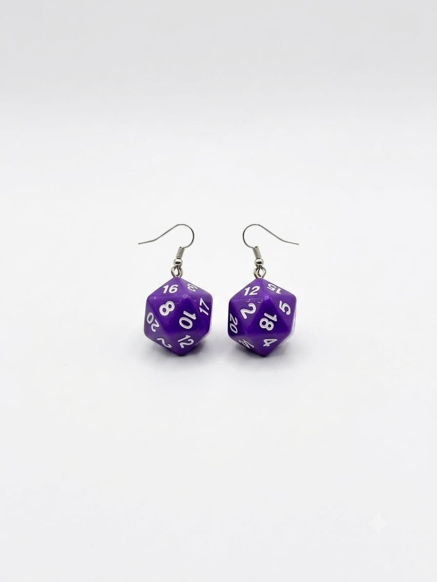 Purple earrings