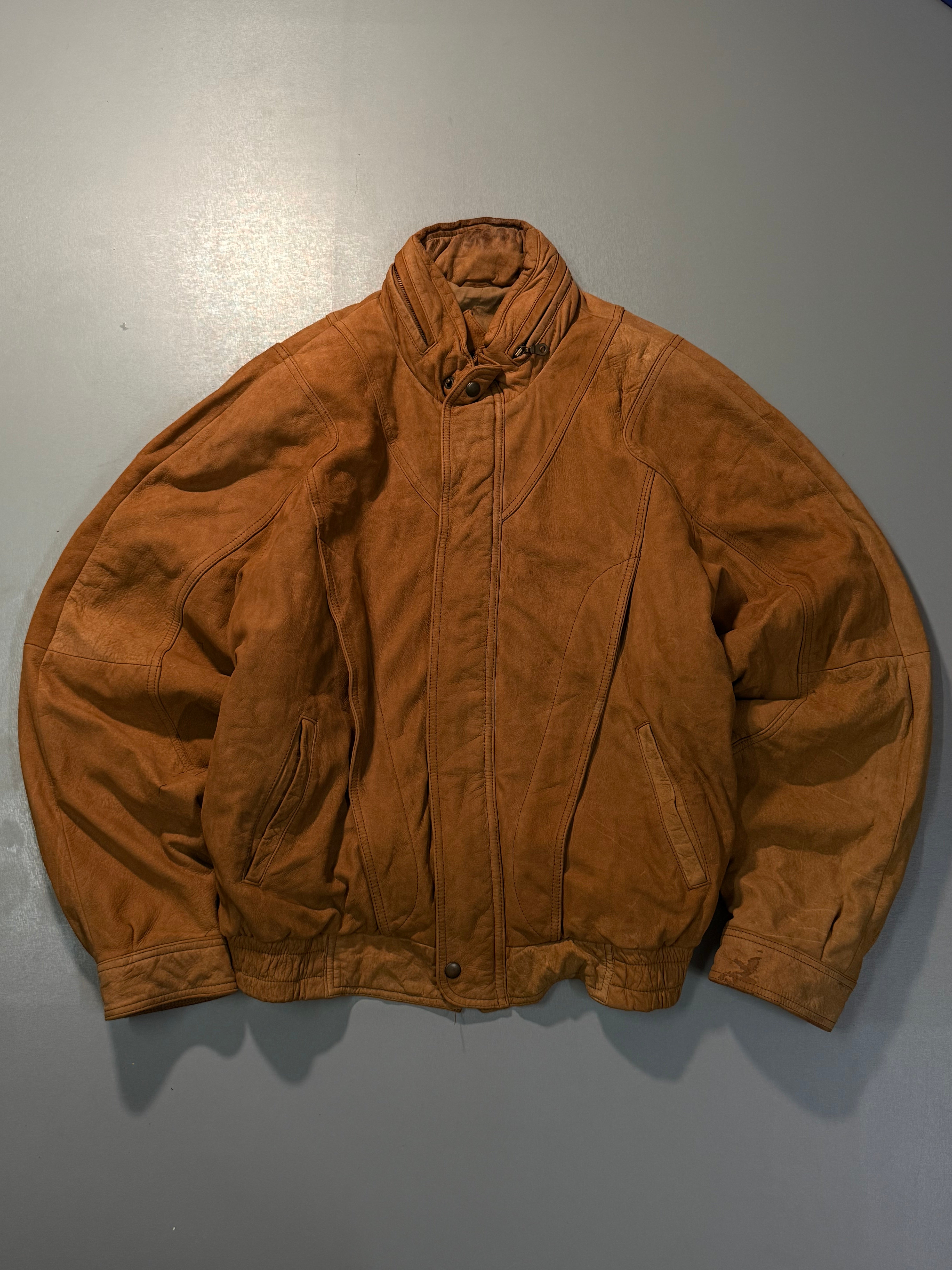 Bomber leather jacket(L/XL)