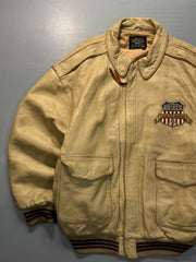 Avirex bomber leather jacket(2XL-3XL)