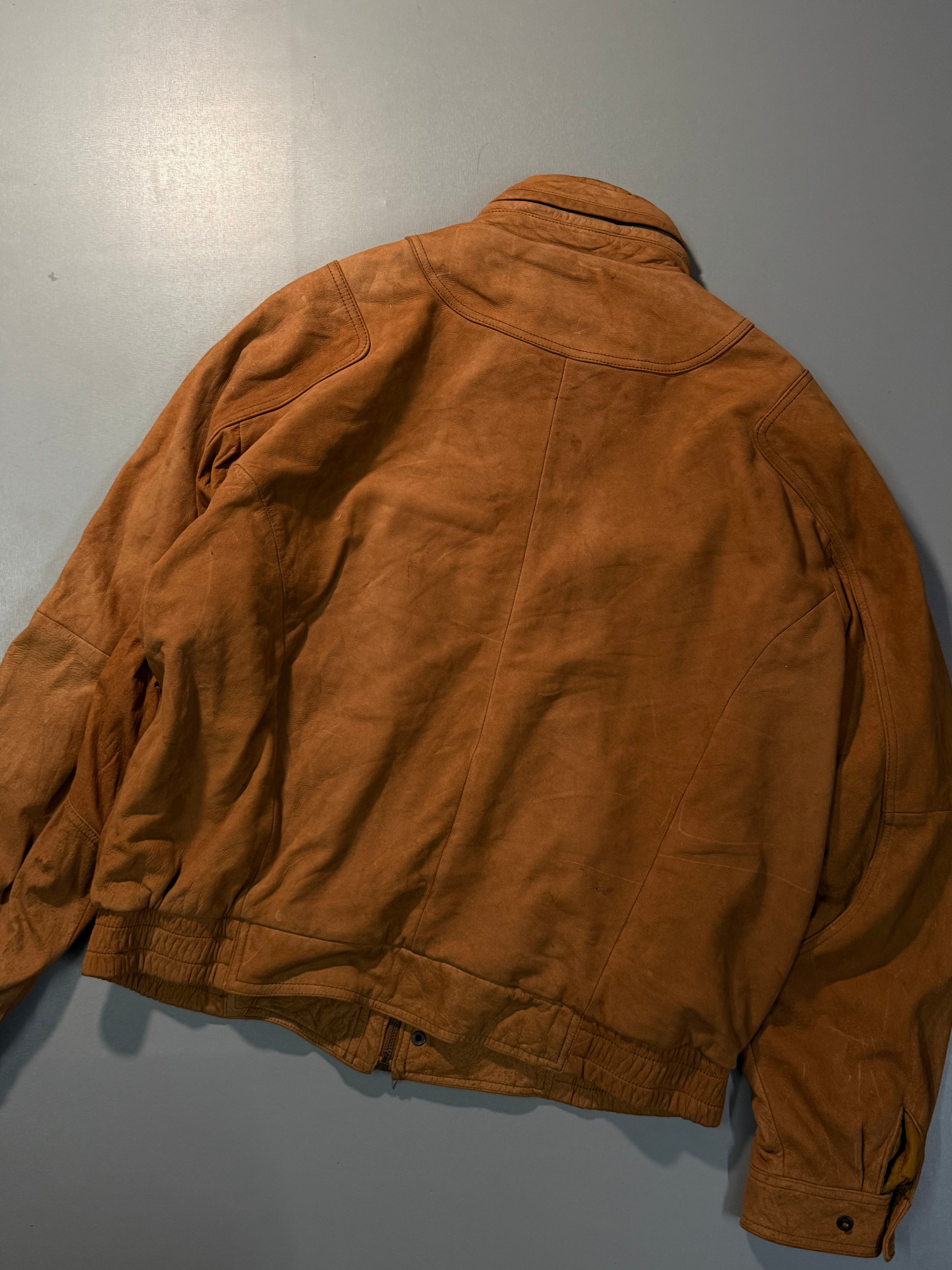 Bomber leather jacket(L/XL)
