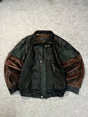 Bomber leather jacket(L/XL)