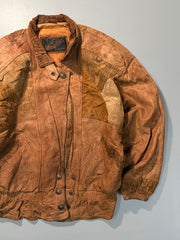 Bomber leather jacket(S/M)