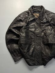 Bomber leather jacket(L/XL)