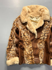 Fur-Leather coat (S/M/L)