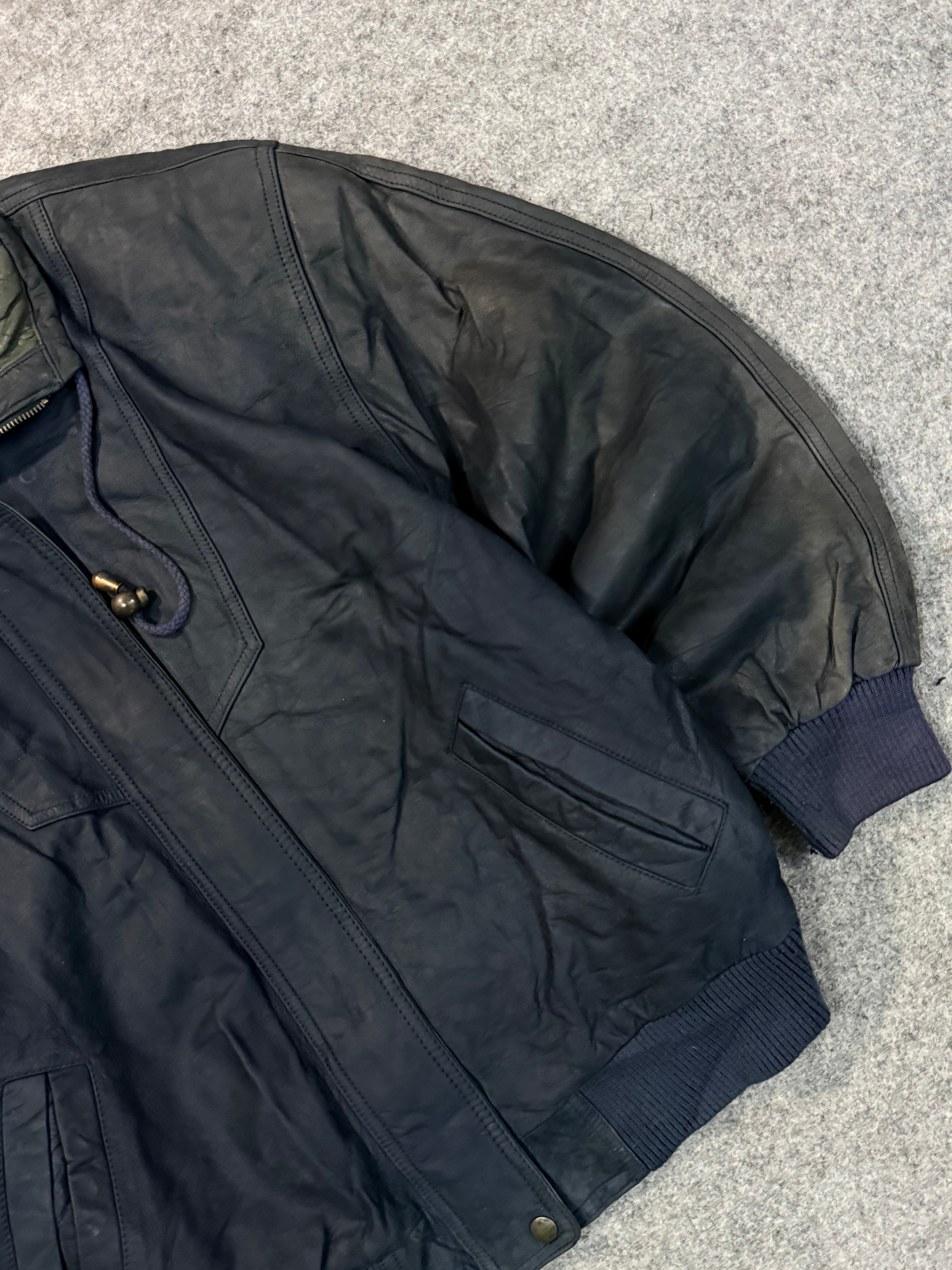 Bomber leather jacket(M/L/XL)