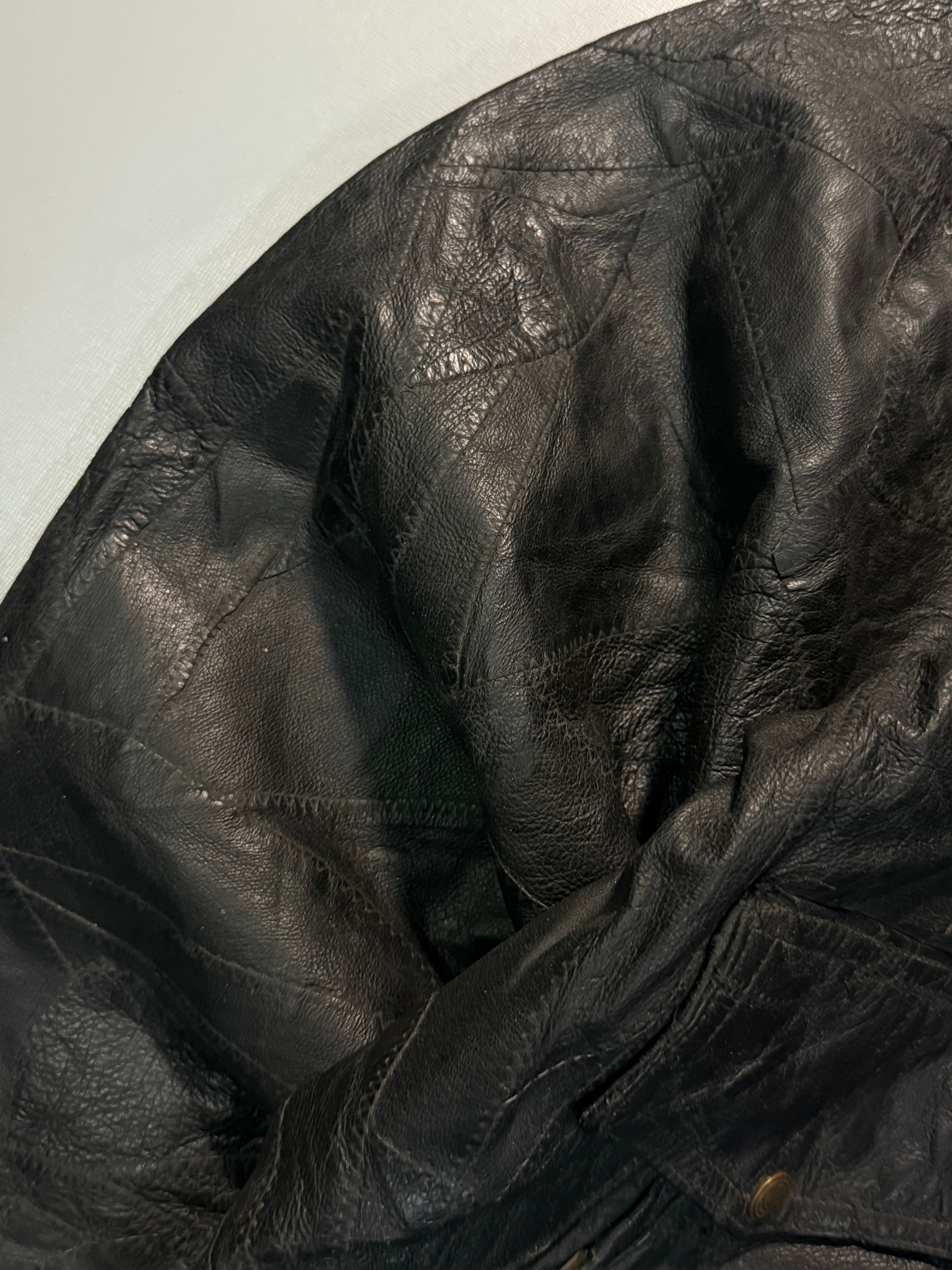 Bomber leather jacket(L/XL)