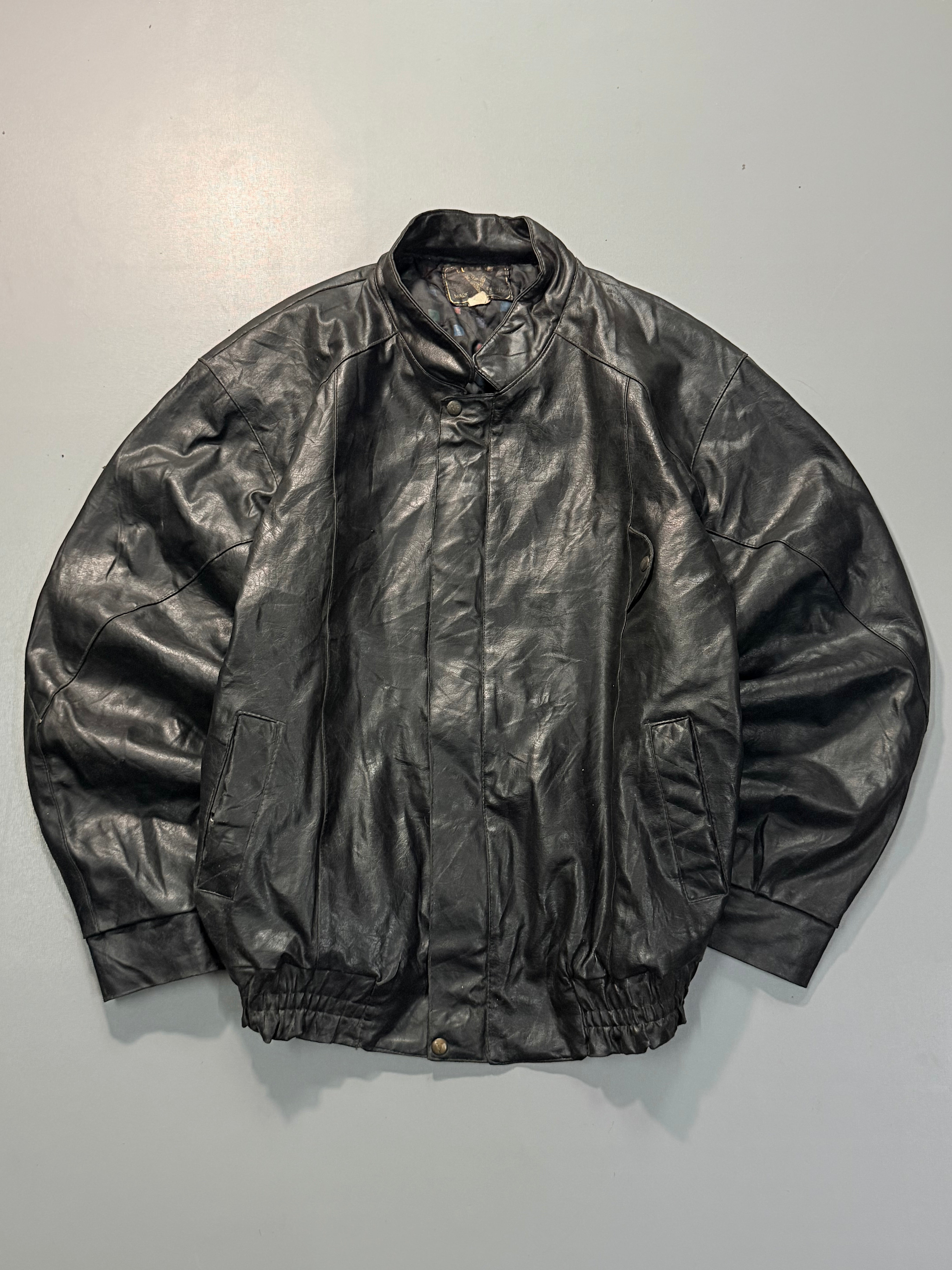 Bomber leather jacket(L/XL)