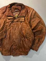 Bomber leather jacket(L/XL)