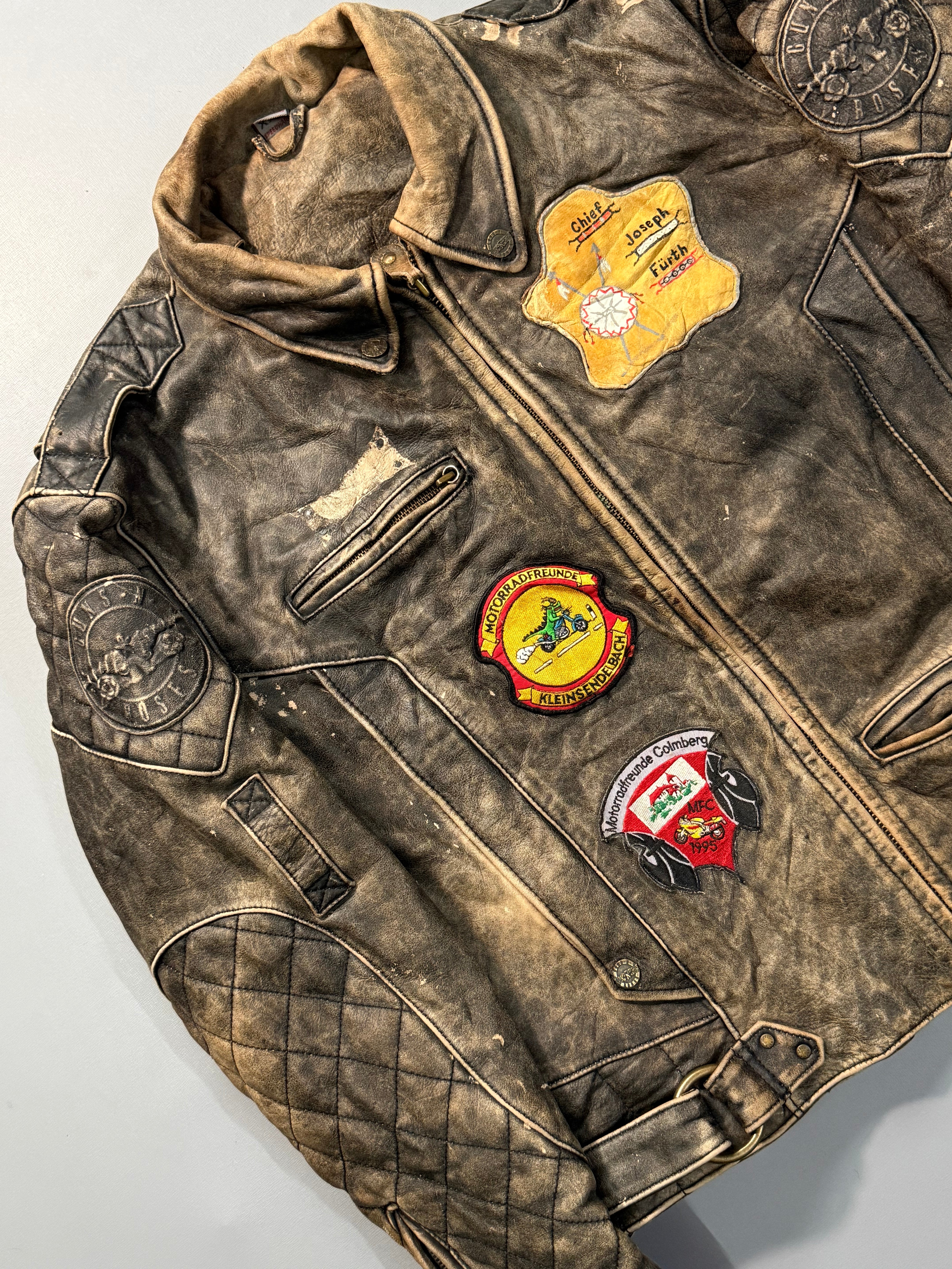 Guns n roses biker leather jacket(M/L)
