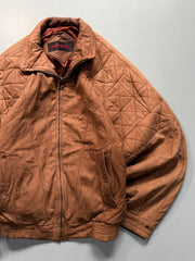 Bomber leather jacket(M/L)
