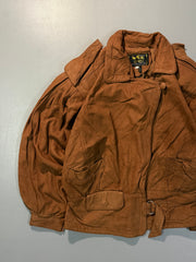 Bomber leather jacket(XS/S)
