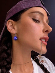 Purple earrings