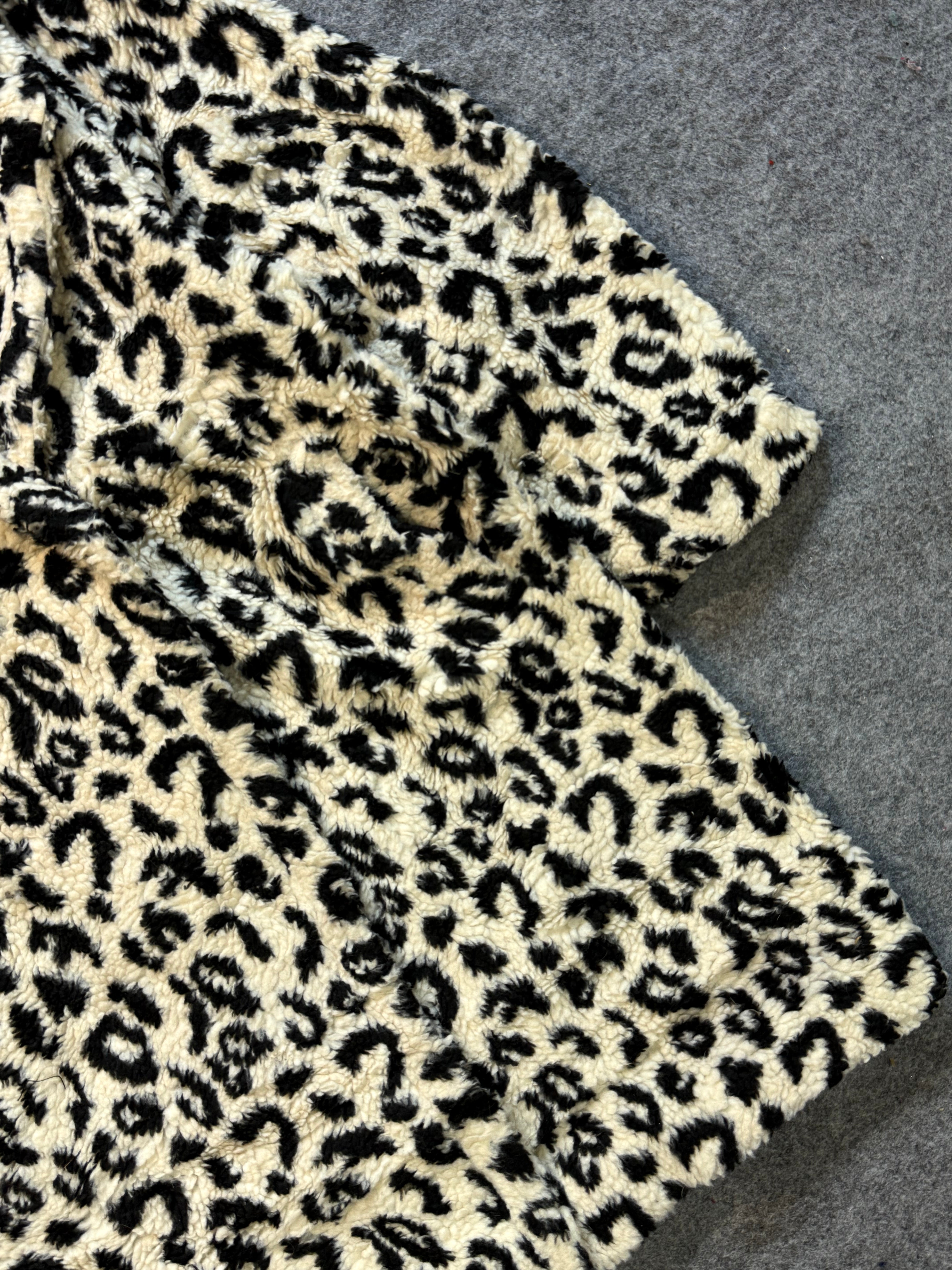 Animal print fur coat(M/L/Xl)