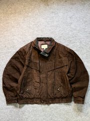 Bomber leather jacket(M/L)