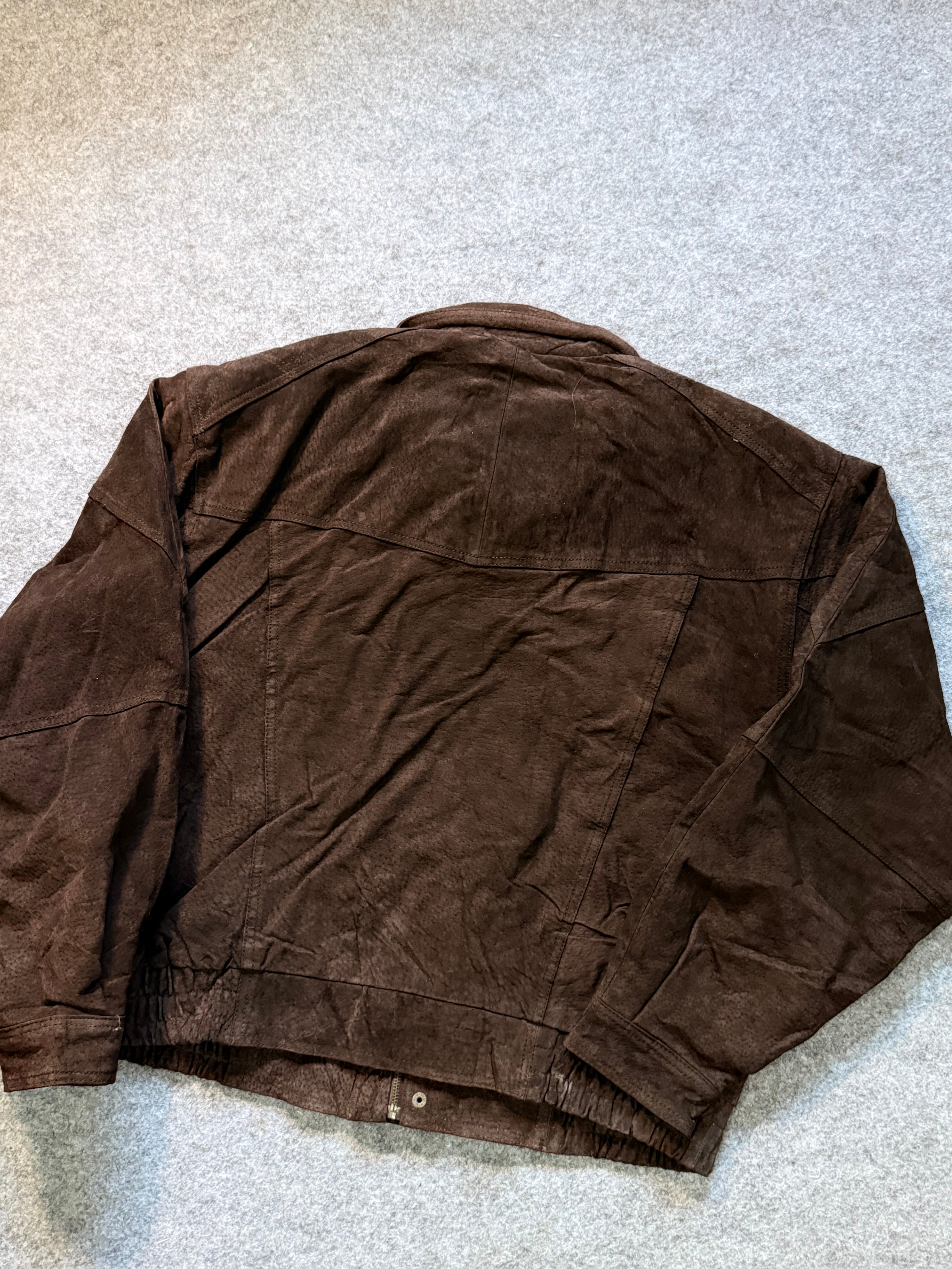 Bomber leather jacket(M/L)